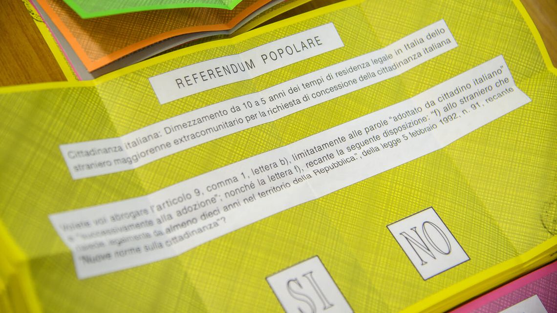 scheda gialla referendum